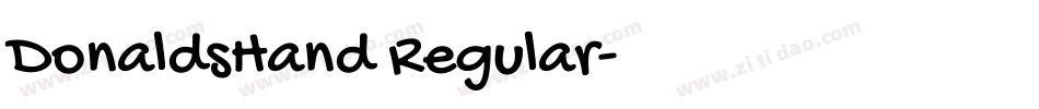 DonaldsHand Regular字体转换
